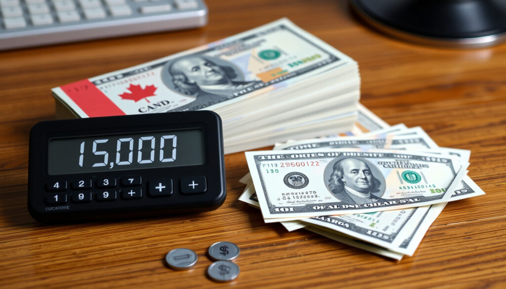 15000 CAD to USD: Convert 15,000 Canadian to US Dollars